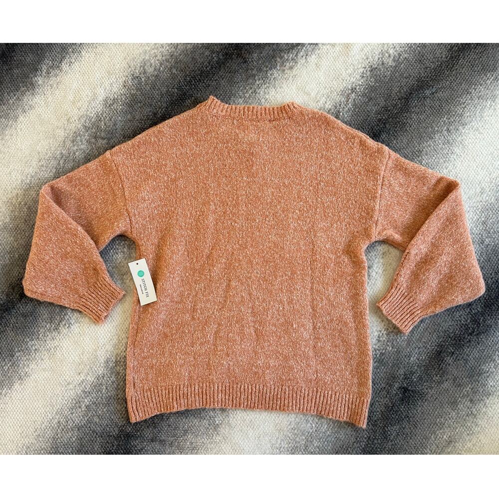 Stitch Fix Pink Clover Etienne Long Sleeve Blush Pink Pullover Sweater Size XL - Picture 3 of 14